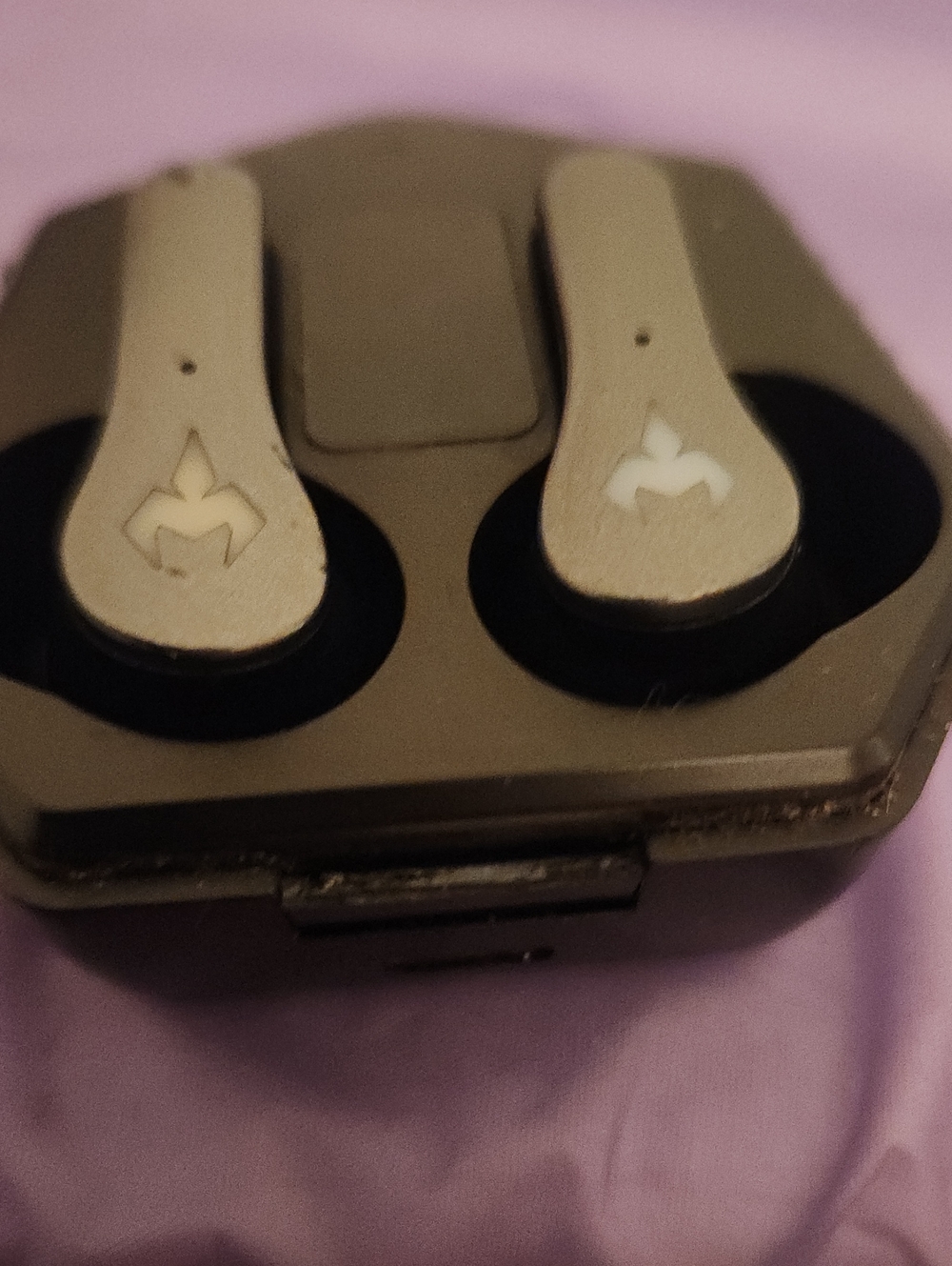 Wireless True Earbuds in Gray with Charging Case